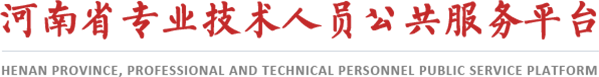 河南省专业技术人员公共服务平台